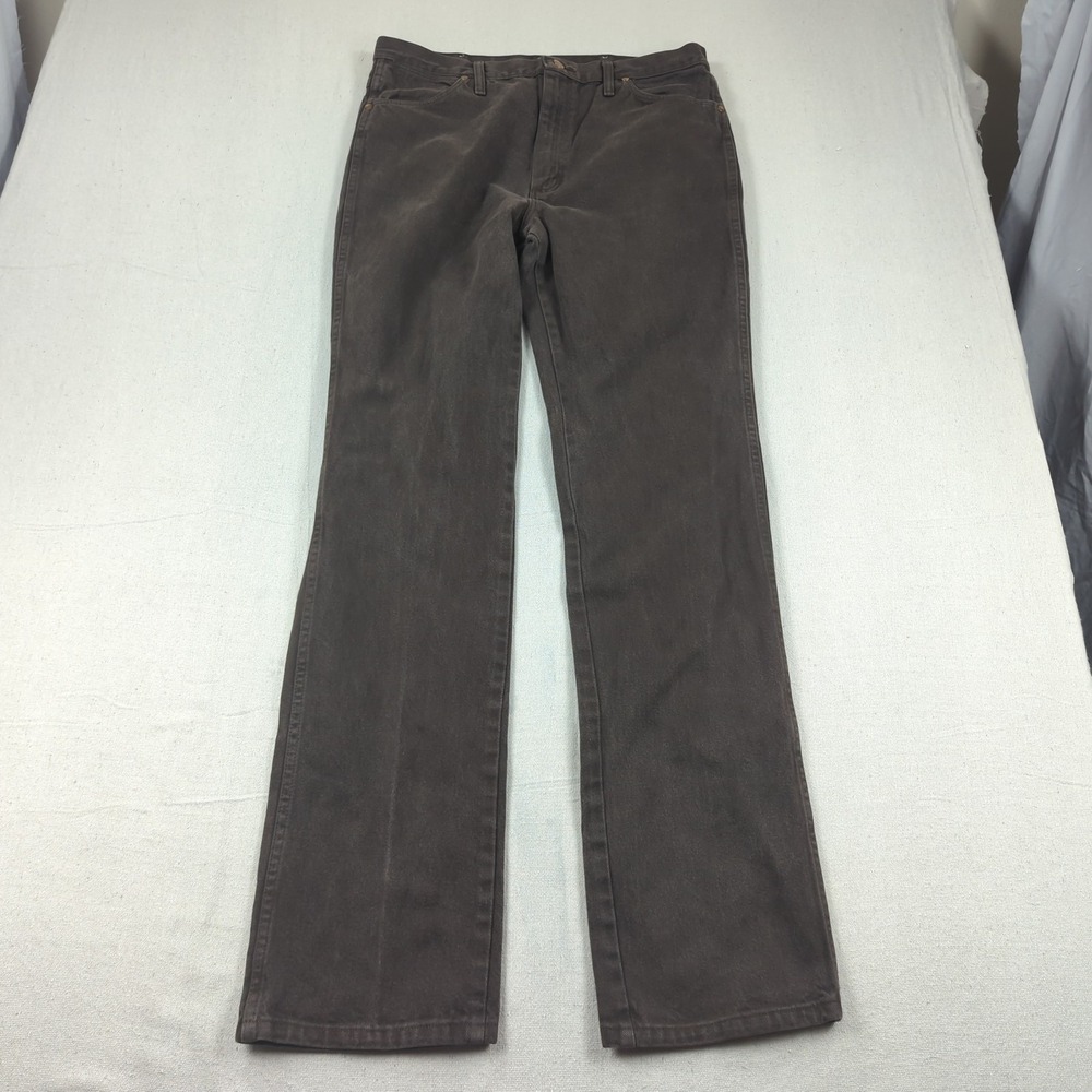 Wrangler Jeans Mens 36x36 Brown 936 Cowboy Cut Western Rodeo